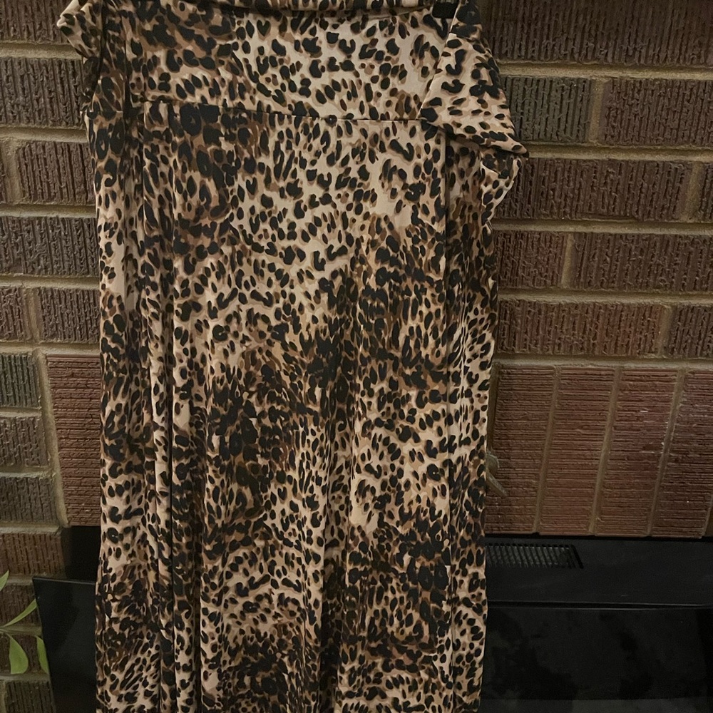 Leopard print LuLaRoe skirt size xl